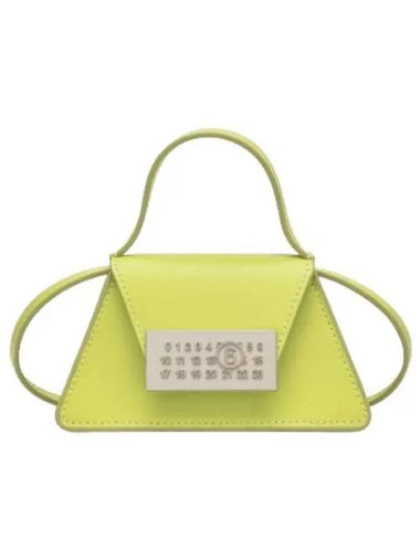 MM6 Number Logo Crossbody Shoulder Bag Lime Green - MAISON MARGIELA - BALAAN 1