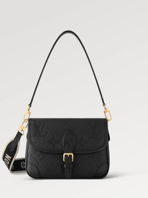 Diane Monogram Leather Shoulder Bag Black - LOUIS VUITTON - BALAAN 3