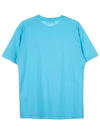 Logo Patch Cotton Short Sleeve T-Shirt Turquoise - STONE ISLAND - BALAAN 3