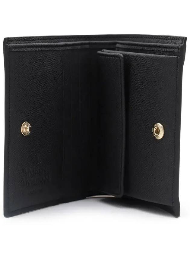 ORB Logo Half Wallet Black - VIVIENNE WESTWOOD - BALAAN 5