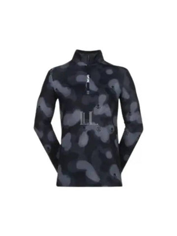 Men s Brushed Back Tech 14 Zip Pullover GMM000001 Onyx BLUR Camo Quarter - G/FORE - BALAAN 1