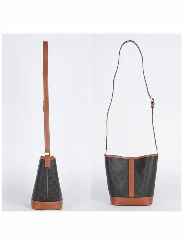 Triomphe Small Canvas Bucket Bag Tan - CELINE - BALAAN 4