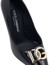 DG Logo Leather Pumps Black - DOLCE&GABBANA - BALAAN 9