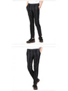 Men's Striped Wool Skinny Pants Black - PT01 - BALAAN 3