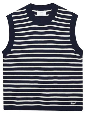 Lettering Sailor Knit Vest Men s - AMI - BALAAN 1