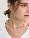 Shine Round Jewel Necklace Silver - SORRY TOO MUCH LOVE - BALAAN 4