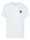 Logo Patch Short Sleeves T-Shirt Sky Blue - STONE ISLAND - BALAAN 2