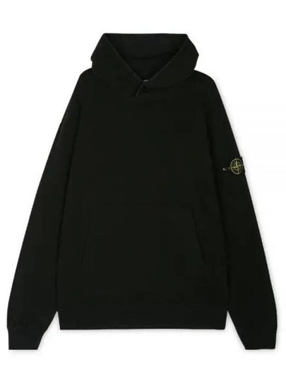 Compass Logo Patch Hoodie Black - STONE ISLAND - BALAAN 2