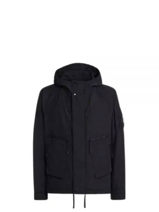 Lens Wappen Hooded Jacket Black - CP COMPANY - BALAAN 2