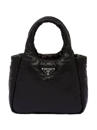 Padded Soft Nappa Tote Bag Black - PRADA - BALAAN 1