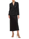 Osanna Double Breasted Blazer Jacket Black - MAX MARA - BALAAN 4