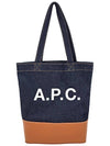 Logo Denim Axelle Tote Bag Navy - A.P.C. - BALAAN 2