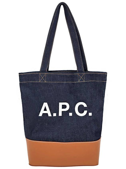 Logo Denim Axelle Tote Bag Navy - A.P.C. - BALAAN 2