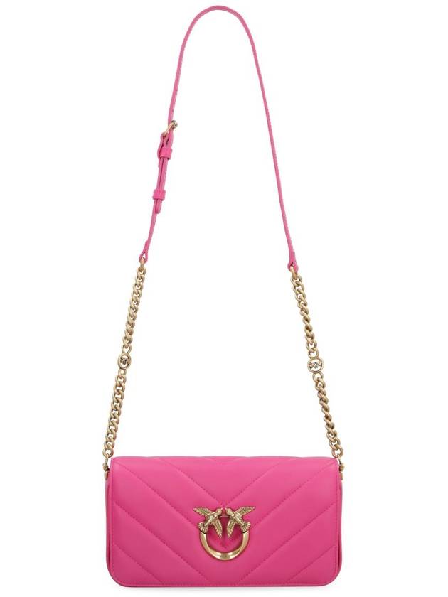 Pinko Mini Love Click Leather Baguette Bag - PINKO - BALAAN 5