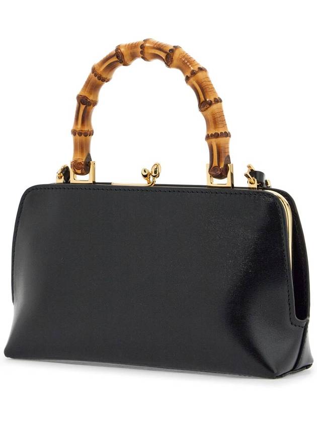 Goji Bamboo Mini Tote Bag Black - JIL SANDER - BALAAN 3