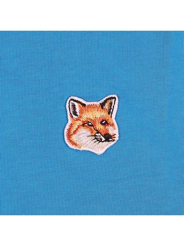 Fox Head Patch Classic Short Sleeve T-Shirt Enamel Blue - MAISON KITSUNE - BALAAN 6