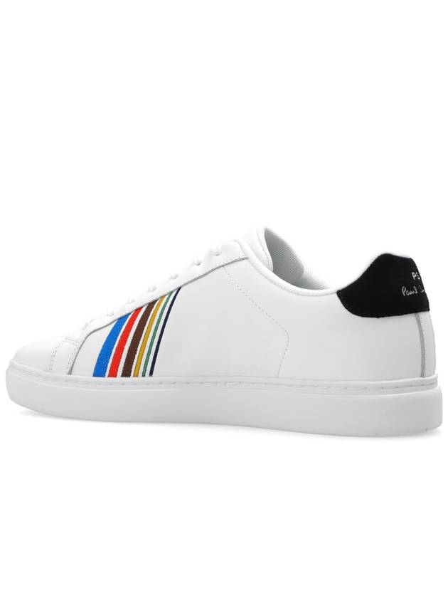 Rex Sports Striped Leather Low Top Sneakers White - PAUL SMITH - BALAAN 6