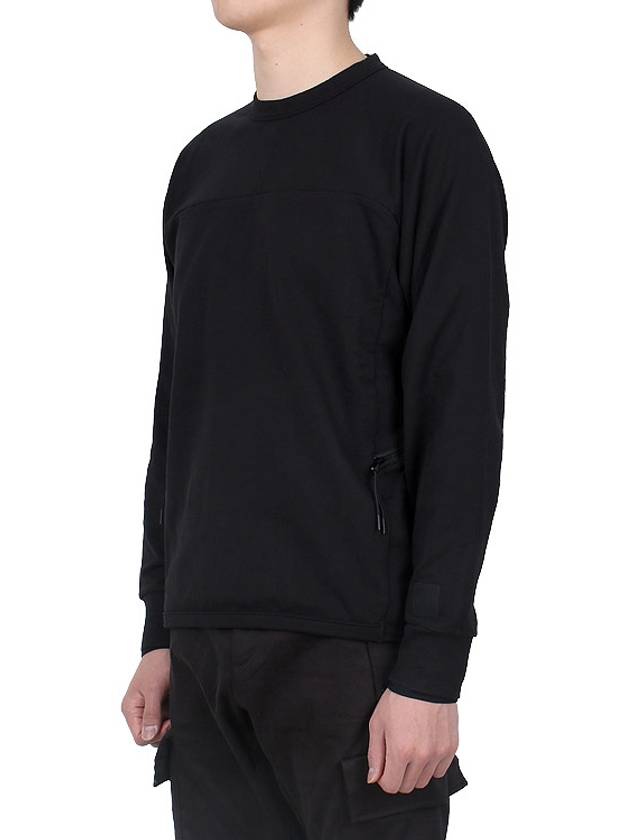 Metropolis Series Brushed Sweatshirt Black - CP COMPANY - BALAAN 4