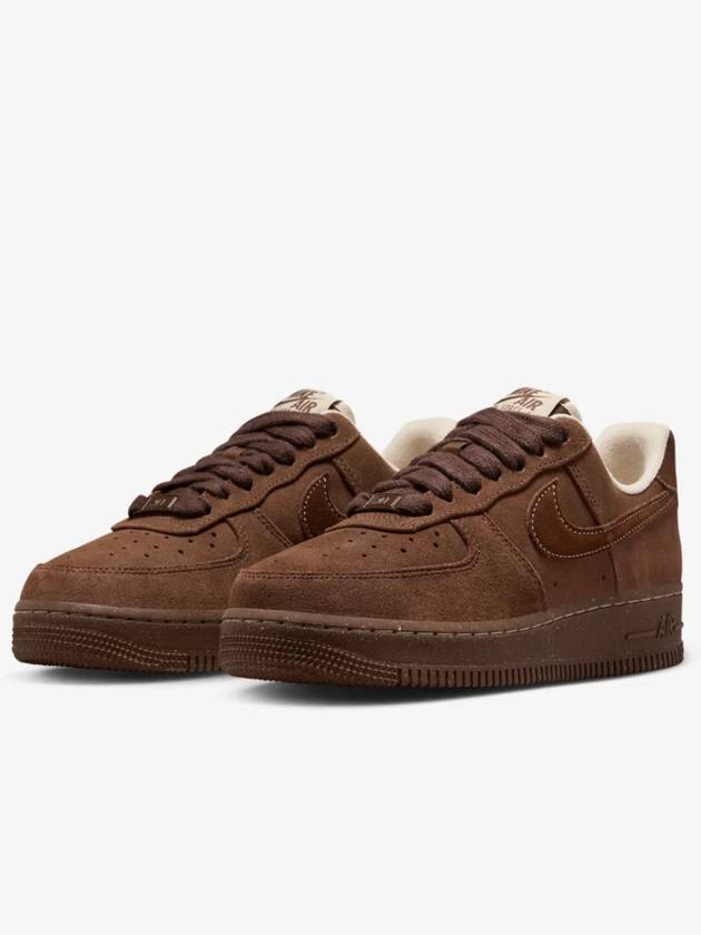 Air Force 1 07 Suede Low Top Sneakers Cacao Wow - NIKE - BALAAN 6