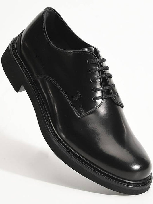 Men's Leather Derby Black - TOD'S - BALAAN 2