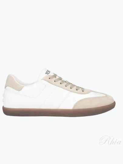 Tabs Smooth Leather Low Top Sneakers White - TOD'S - BALAAN 2