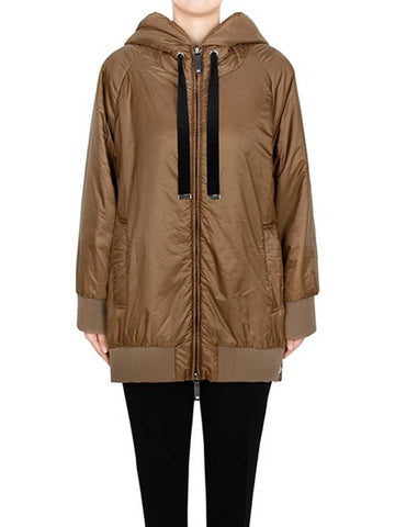 Caramel Greenma Hooded Padded Jacket 051 - MAX MARA - BALAAN 1