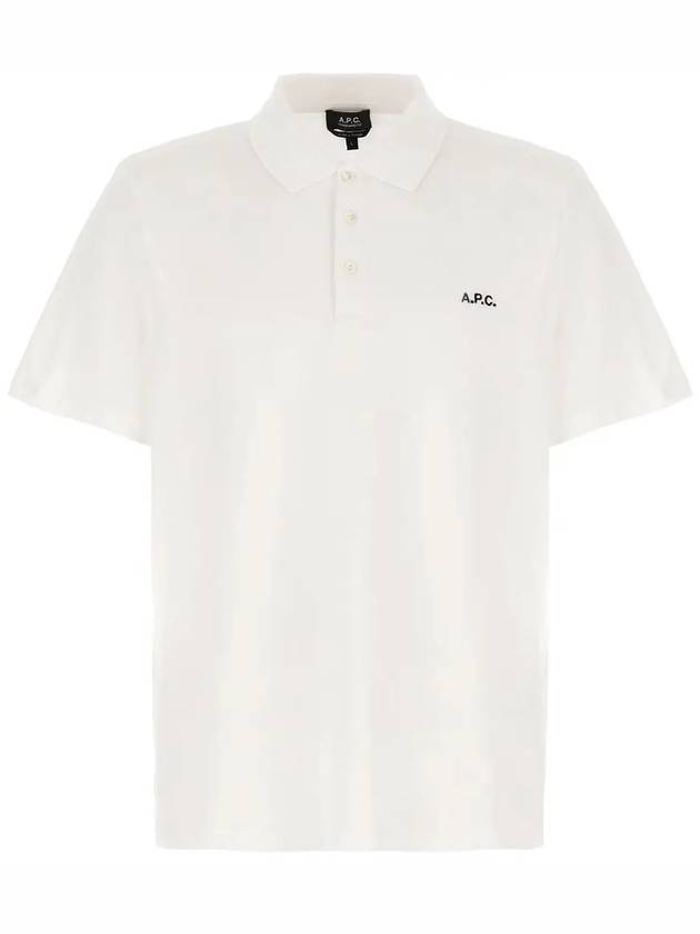 Carter Cotton Polo Shirt White - A.P.C. - BALAAN 3