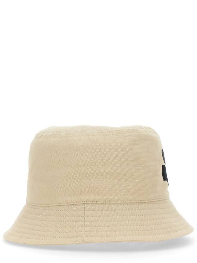 Haley Embroidered Logo Bucket Hat Ivory - ISABEL MARANT - BALAAN 6