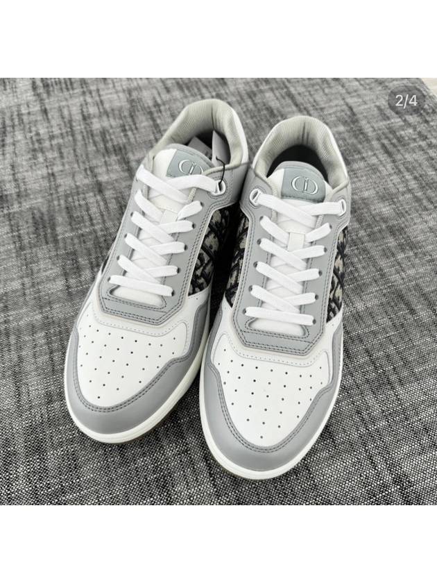 B27 Smooth Calfskin Low Top Sneakers Grey - DIOR - BALAAN 2