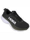 Women's Bondi 8 Wide Low Top Sneakers Black - HOKA ONE ONE - BALAAN 3