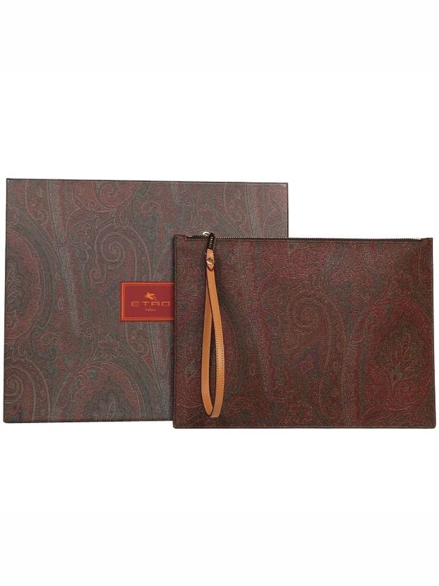 Paisley Clutch Bag Brown - ETRO - BALAAN 6