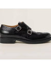 Brogue Leather Monk Strap Black - MIU MIU - BALAAN 2