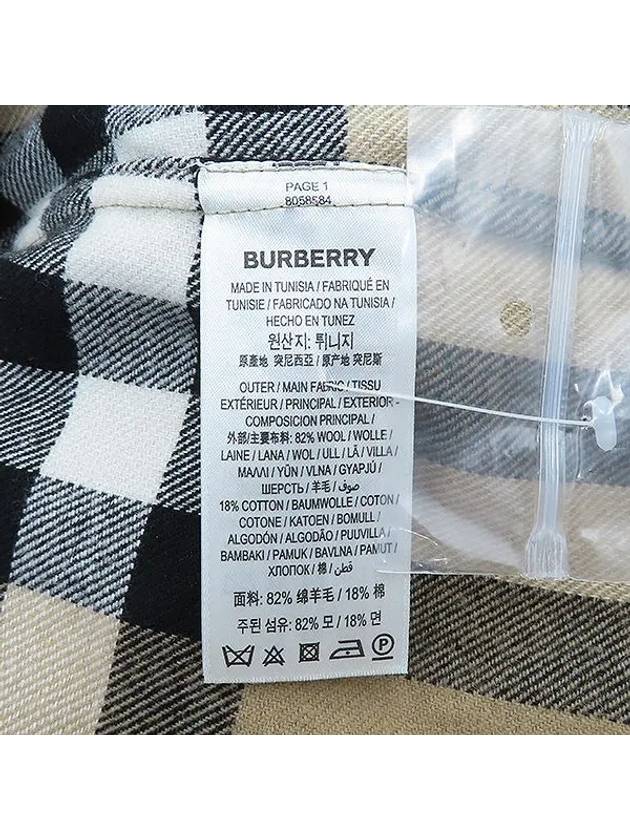 8058584 Check loose fit men s shirt male L size - BURBERRY - BALAAN 5