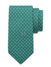 Tetris Print Silk Tie Green - SALVATORE FERRAGAMO - BALAAN 2