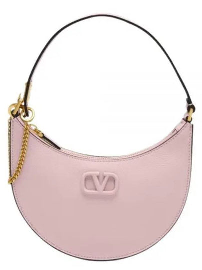 V Logo Classic Leather Chain Shoulder Bag Pink - VALENTINO - BALAAN 2