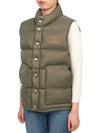 Triomphe Patch Quilt Nylon Vest Kaki - CELINE - BALAAN 4