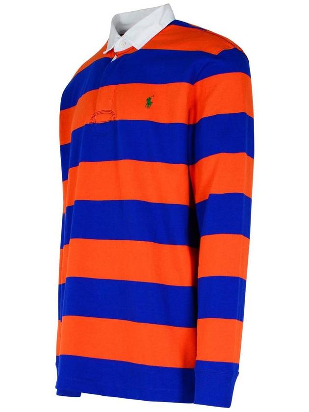 Striped Polo Shirt Orange Royal - POLO RALPH LAUREN - BALAAN 3