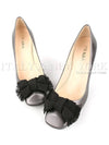 Bow Decoration Pumps Purple Pearl Grey - PRADA - BALAAN 2