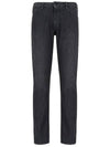 J06 Light Wash Slim Fit Jeans Black - EMPORIO ARMANI - BALAAN 1