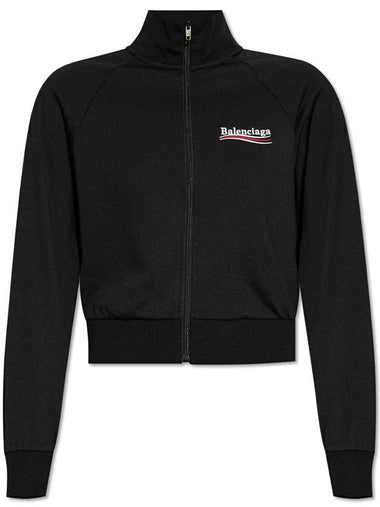 Balenciaga Sweatshirt With Stand-up Collar, Women's, Black - BALENCIAGA - BALAAN 1