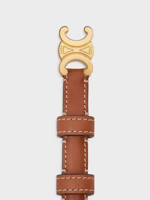 Teen Triomphe Calfskin Belt Tan - CELINE - BALAAN 4