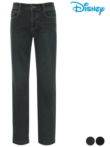 Men s back pocket point stitch straight fit brushed jeans denim pants DO4MPJ030 - DISNEY GOLF - BALAAN 1