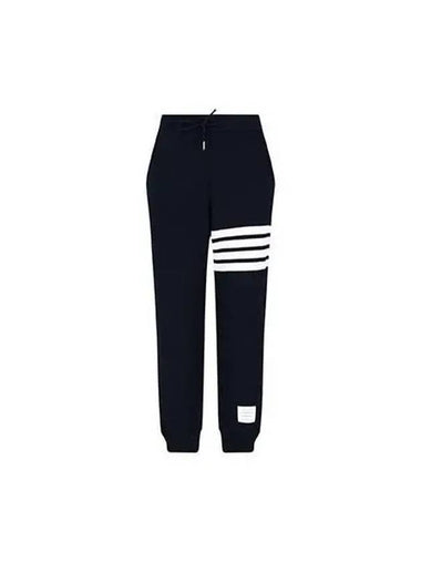 Waffle knit jogger pants navy MJQ142A J0012 - THOM BROWNE - BALAAN 1