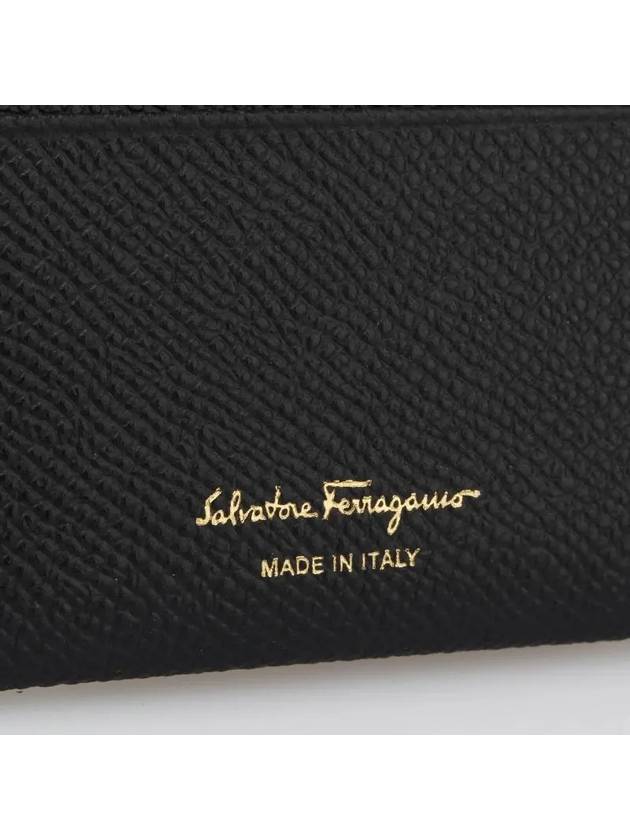 Gancini Card Wallet Black - SALVATORE FERRAGAMO - BALAAN 4