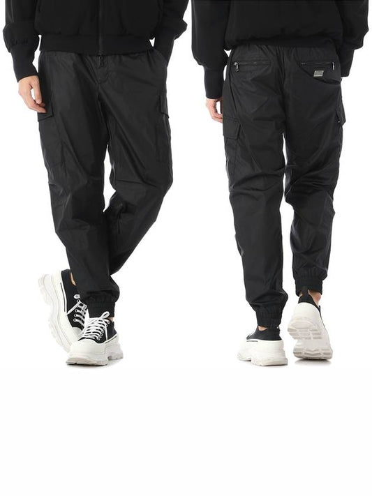 Logo Tag Nylon Track Pants Black - DOLCE&GABBANA - BALAAN 2