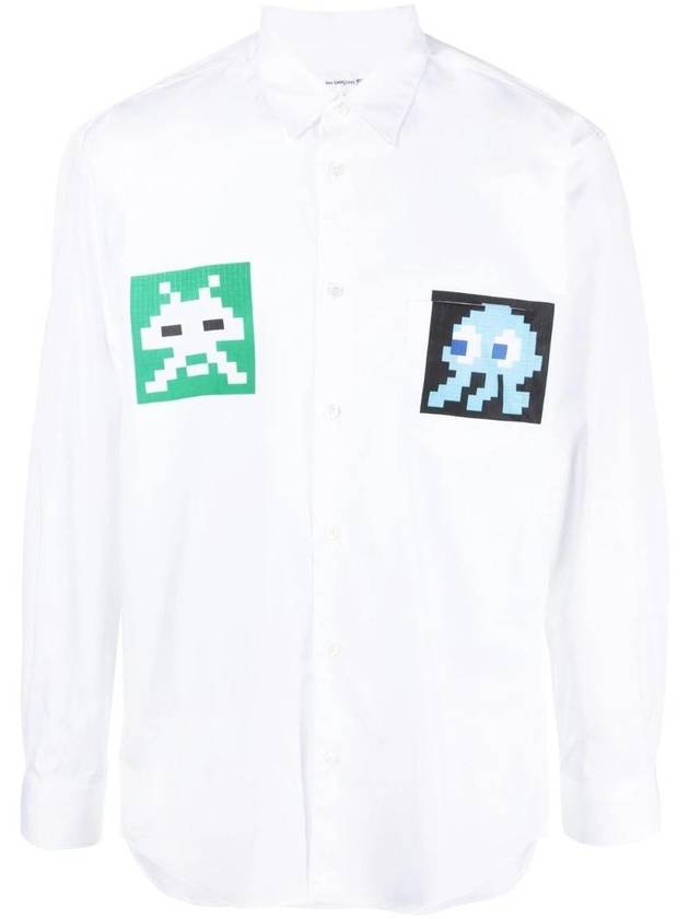 Shirt Graphic Print Long Sleeve Shirt FJB028W22 - COMME DES GARCONS - BALAAN 1