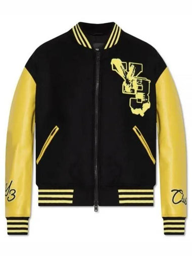 Letterman Striped Bomber Jacket Yellow - Y-3 - BALAAN 1