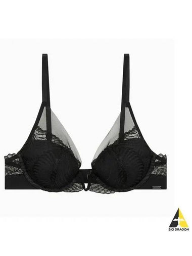 UNDERWEAR Women s CK Black Geo Lace AF Plunge Bra QF7907ADUB1 - CALVIN KLEIN - BALAAN 1