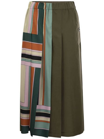 LALLO - Printed twill and gabardine skirt - WEEKEND MAX MARA - BALAAN 1