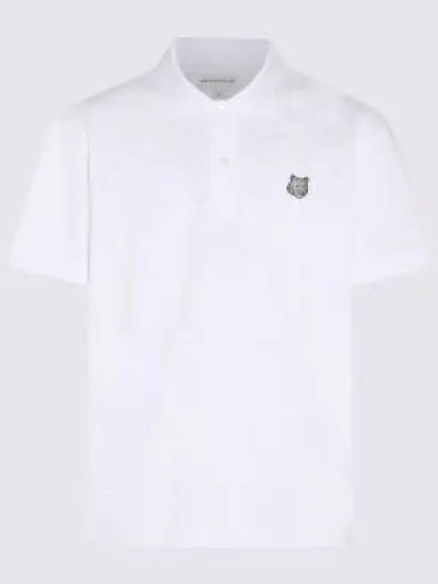 Piquet Polo Shirt White - MAISON KITSUNE - BALAAN 2